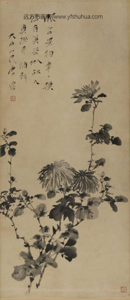 唐云 墨菊轴.jpg