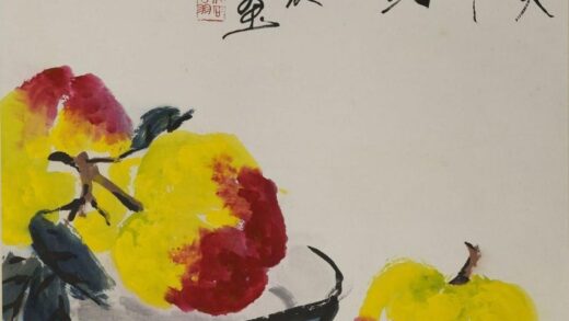 唐云 寿桃图轴.jpg