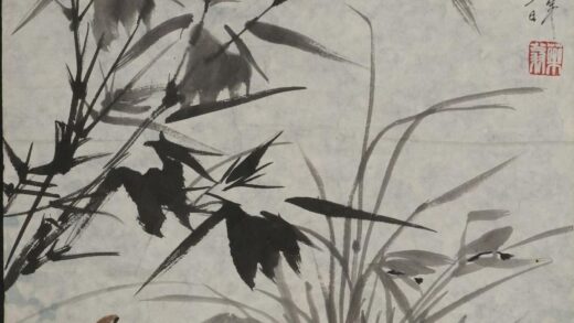 唐云 设色兰竹麻雀直幅.jpg