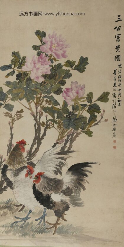 朱偁 花卉轴.jpg