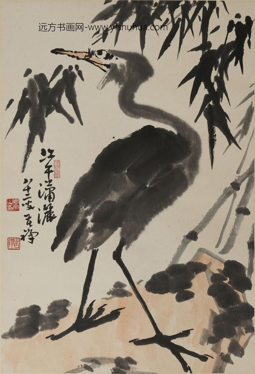 李苦禅_江上潇洒图轴