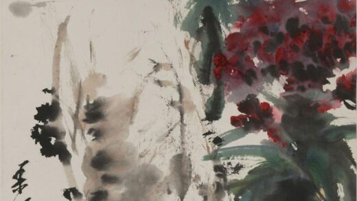 沈柔坚 花卉图轴.jpg