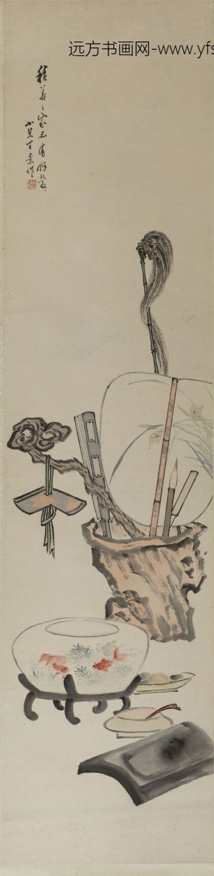 王素 花鸟轴.jpg