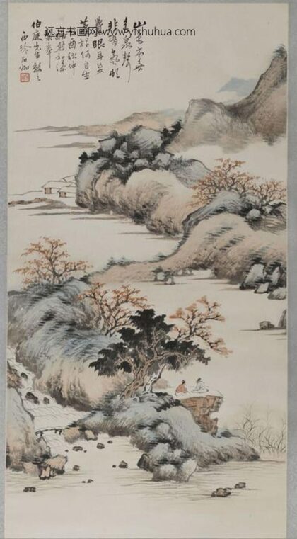 申石伽 山水轴 1.jpg