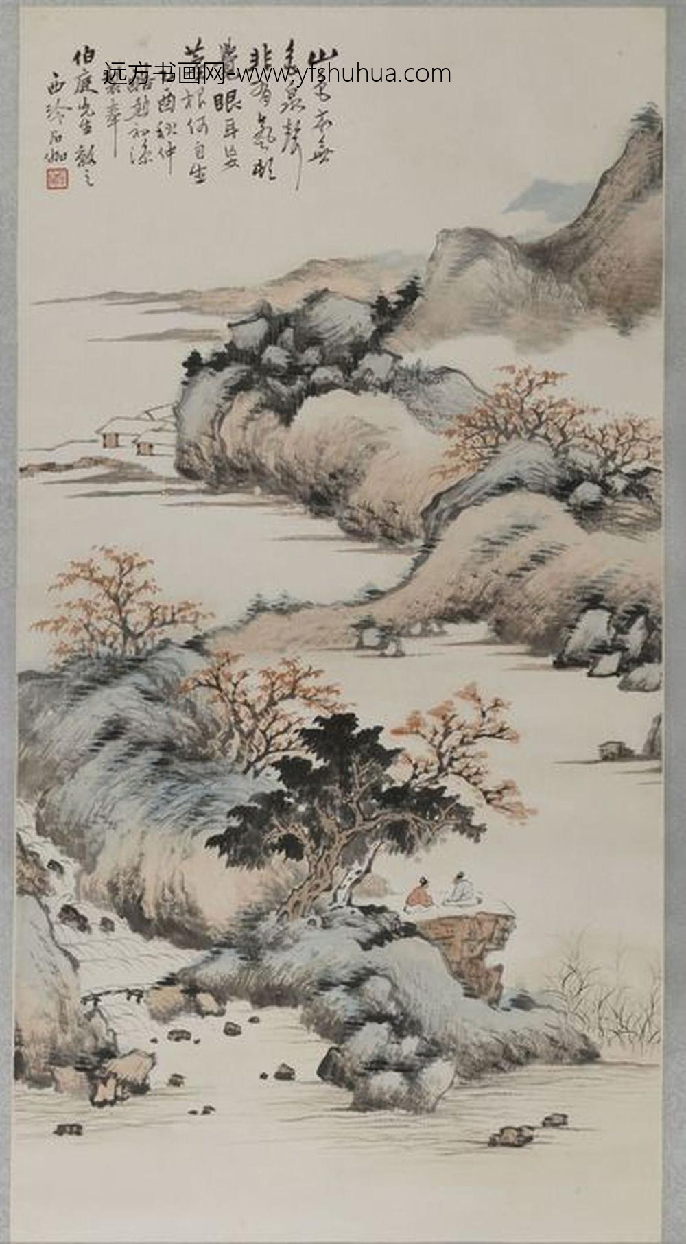 申石伽_山水轴-