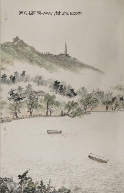 蔡彦才 张宗祥等锦绣湖山图六屏 1.jpg