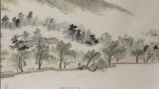 蔡彦才 张宗祥等锦绣湖山图六屏 1.jpg