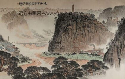 钱松嵒（钱松岩） 延安颂横幅.jpg