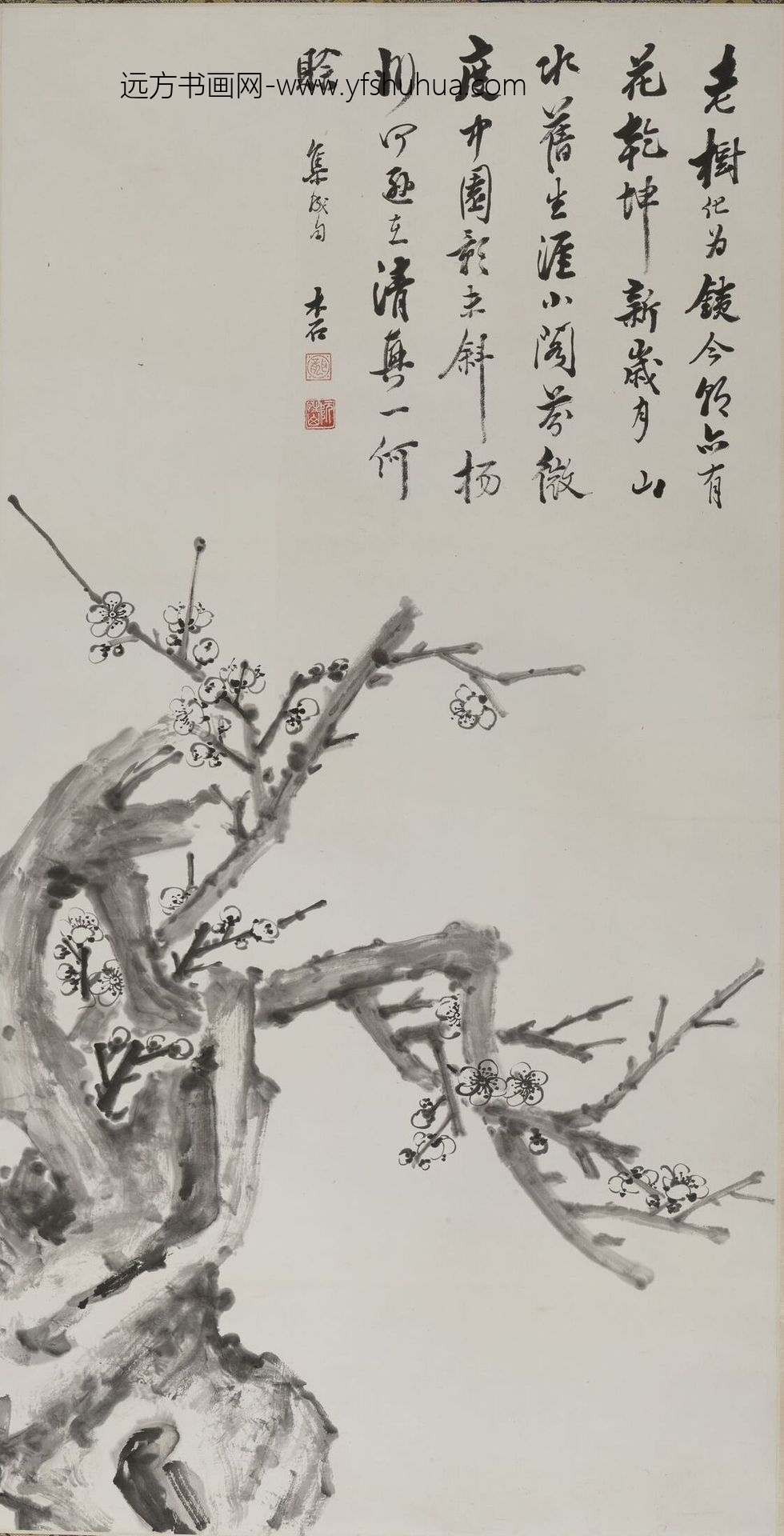 阮性山_墨梅轴-