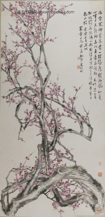 高野侯（高时显） 梅花轴.jpg