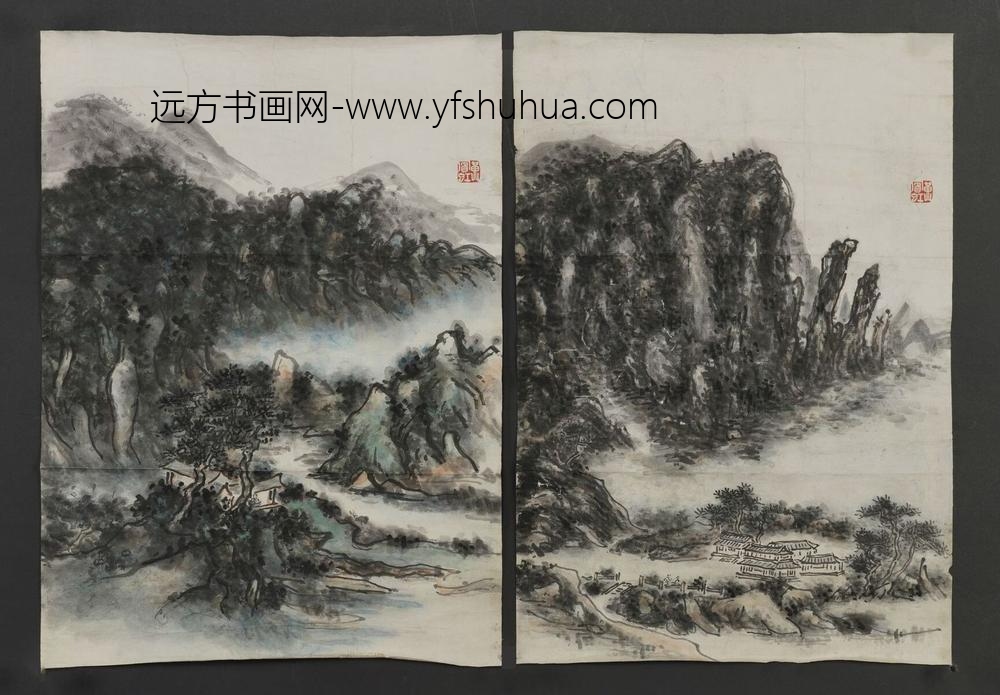 黄宾虹_山水条幅