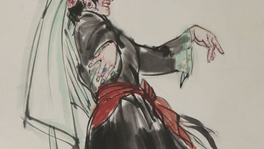 黄胄 塔吉克民间舞轴.jpg