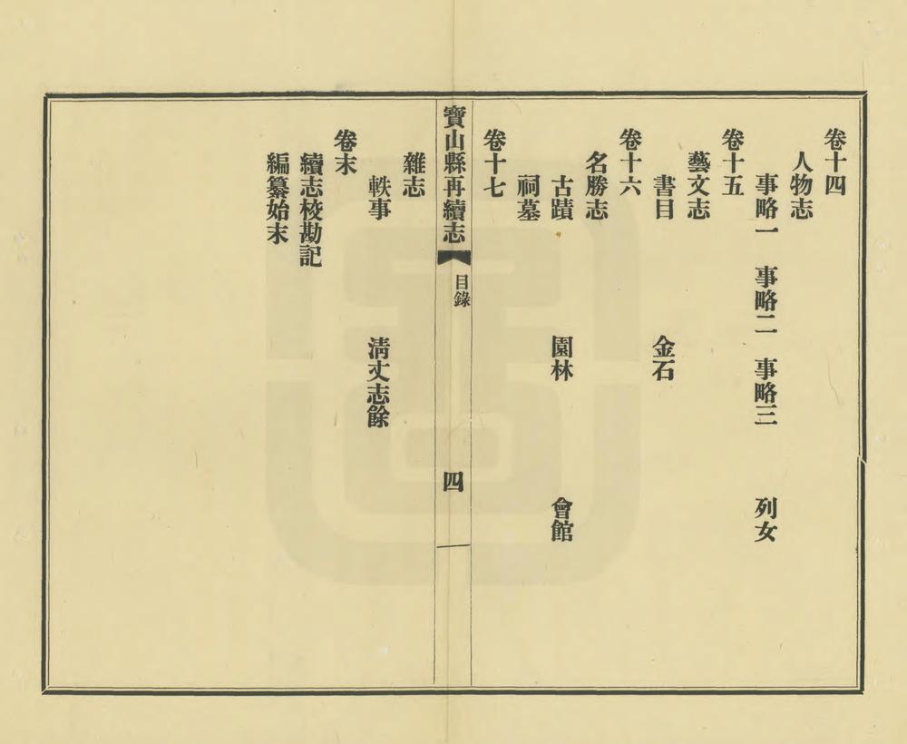 _宝山县再续志_