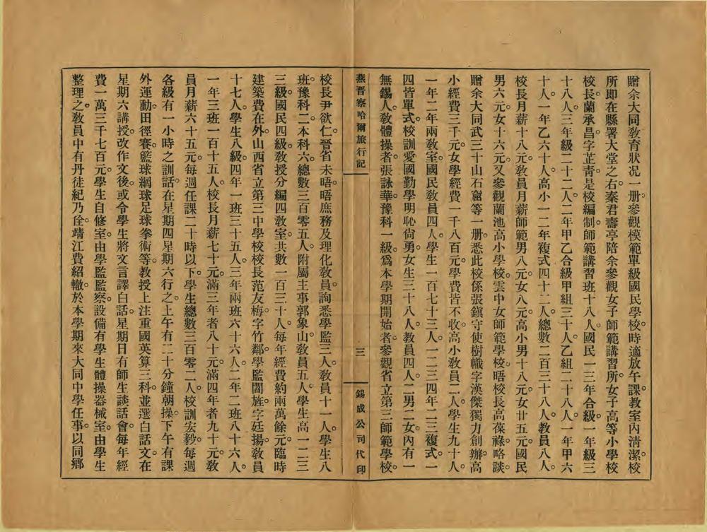 _燕晋察哈尔旅行记_