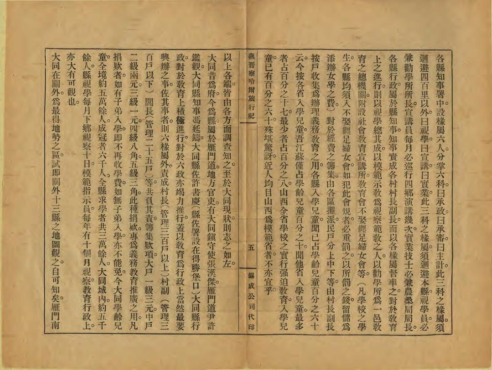 _燕晋察哈尔旅行记_