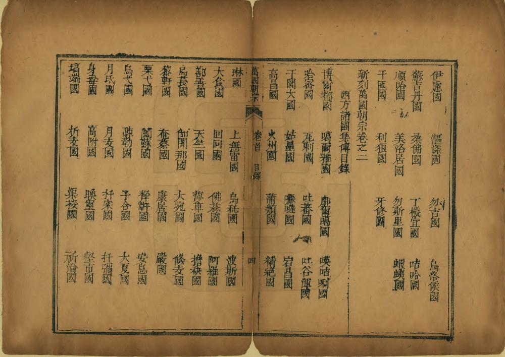 _新刻万国朝宗_