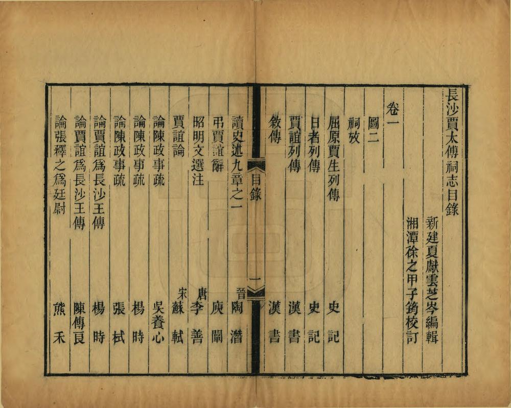 _长沙贾太傅祠志_