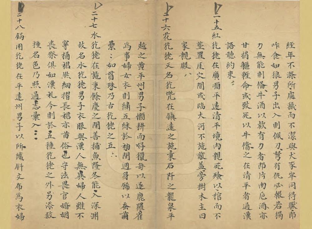 _贵州全省诸苗图说_