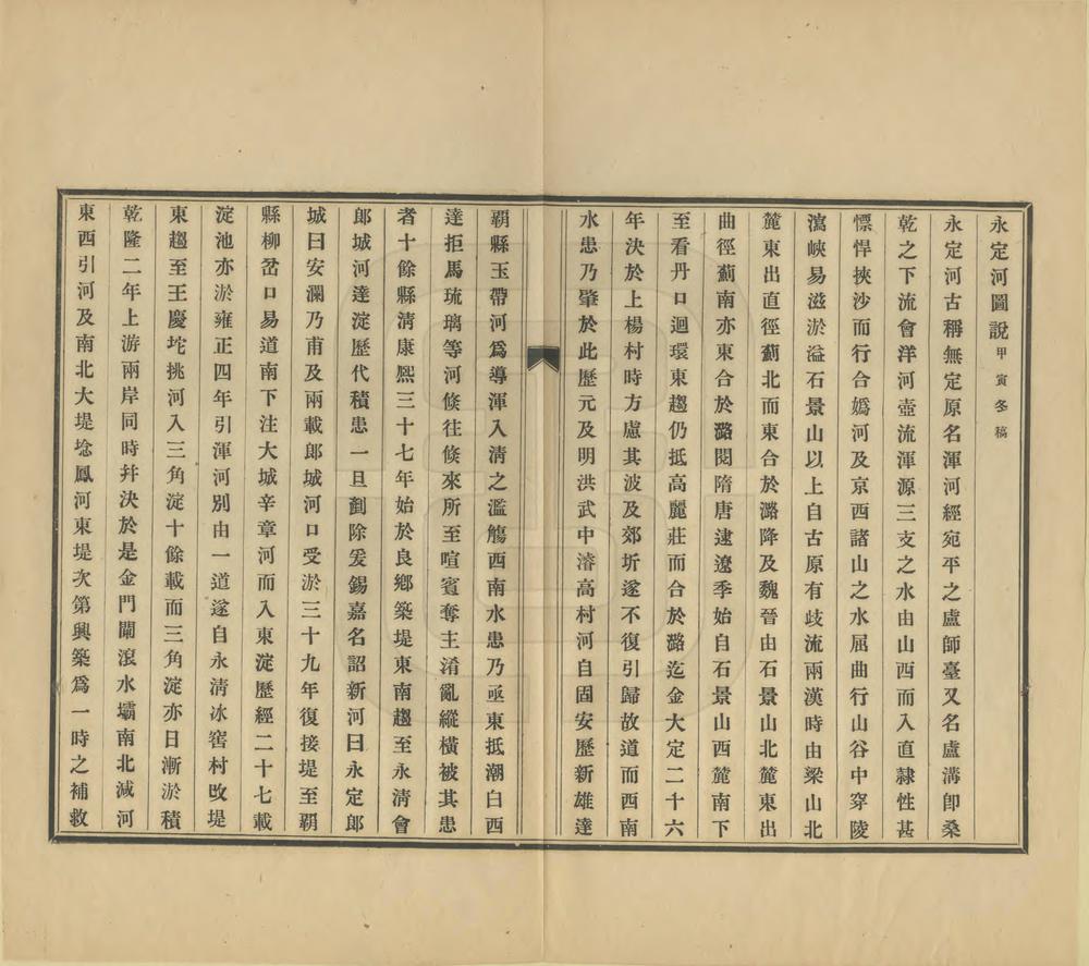 _直隶五大干河汇津达海图说_