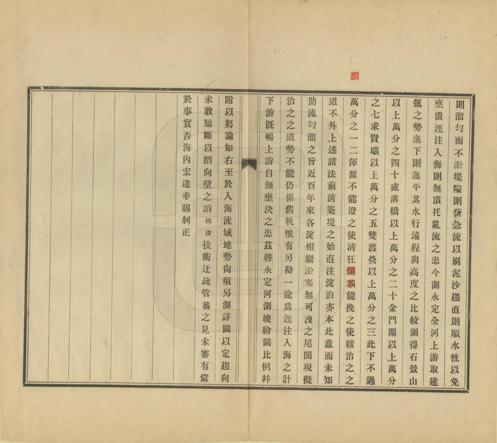 _直隶五大干河汇津达海图说_