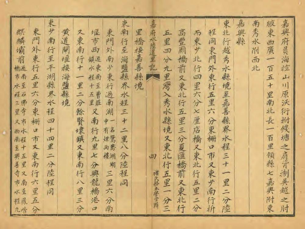 _嘉府水陆道里记_