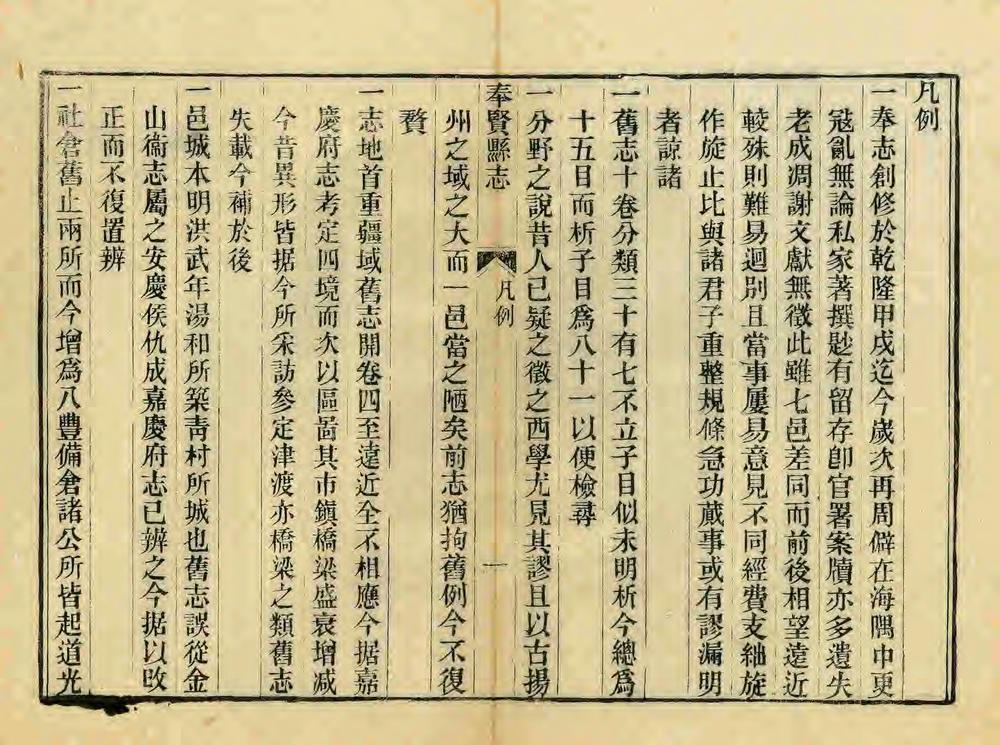 _重修奉贤县志_