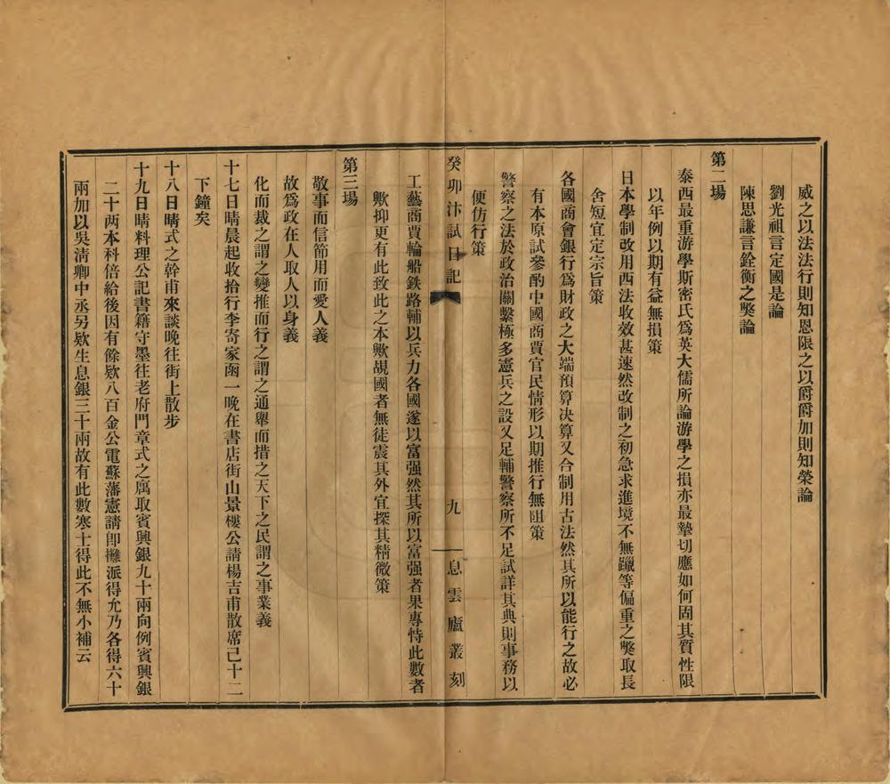 _癸卯汴试日记_