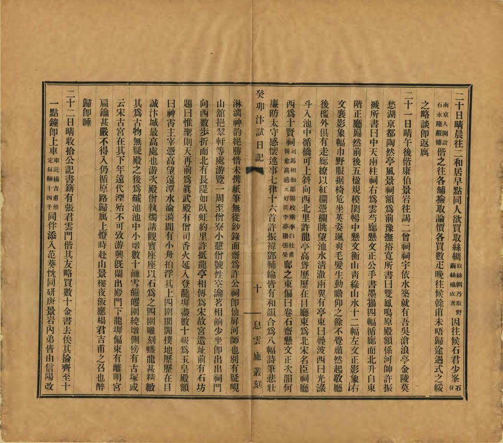 _癸卯汴试日记_