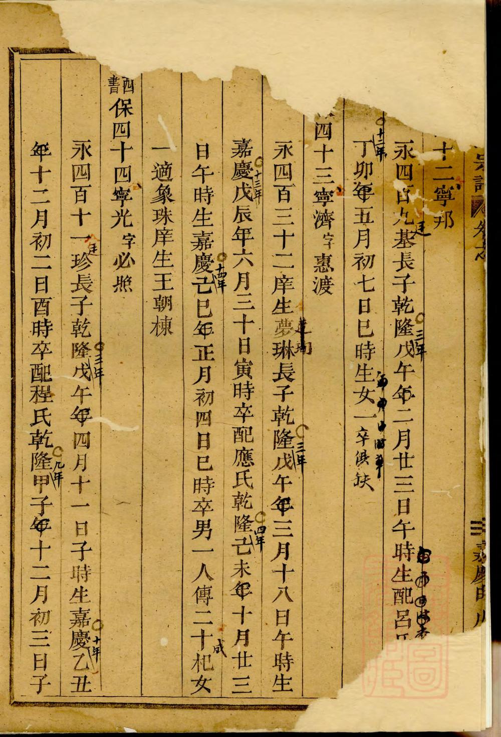 _库川胡氏宗谱_