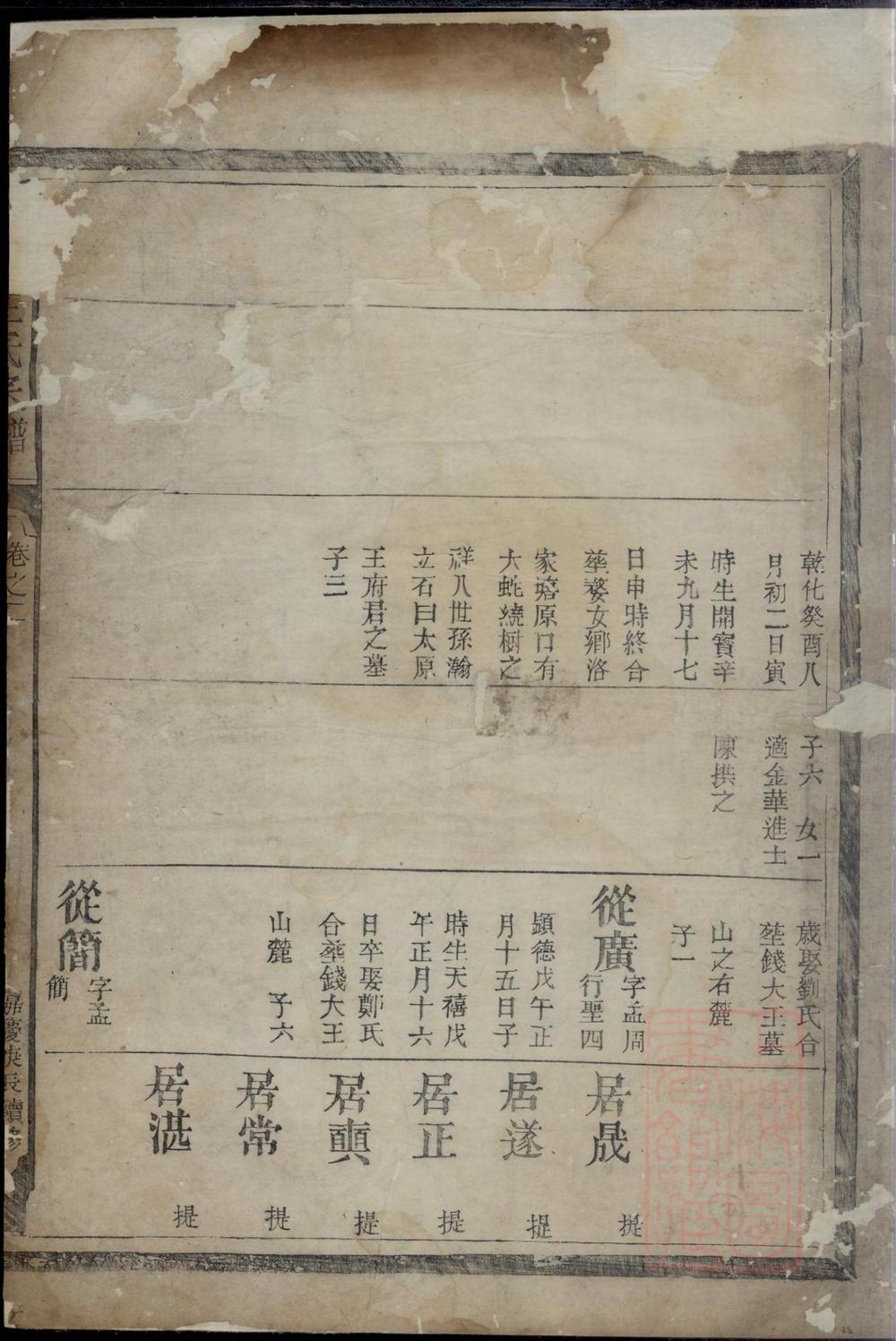 _凤林王氏宗谱_