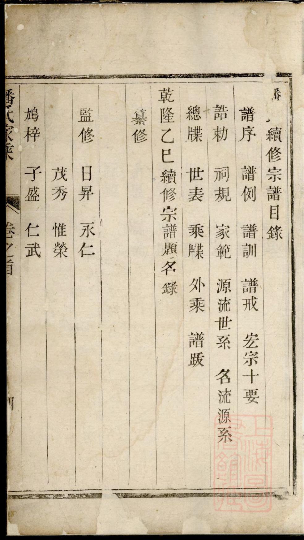 _潘氏续修宗谱_