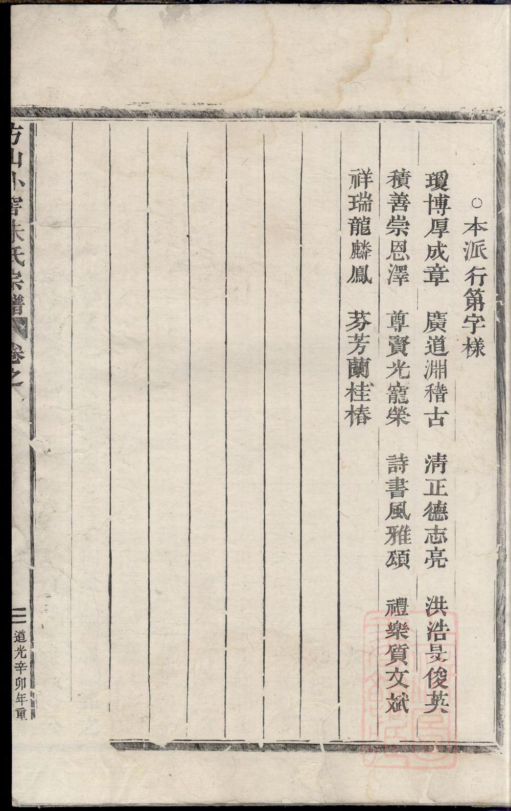 _方山小窖朱氏宗谱_