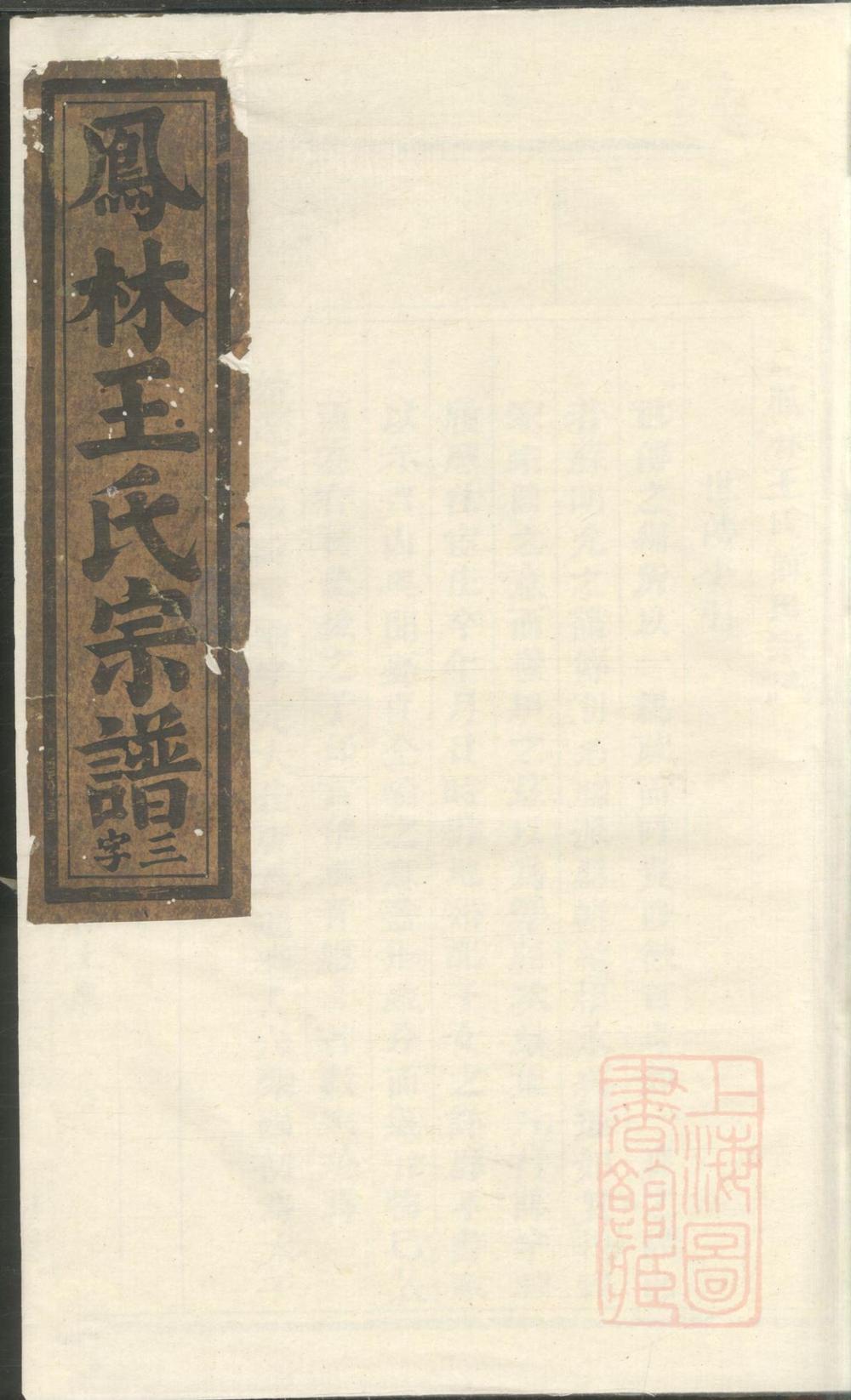 _凤林王氏宗谱_