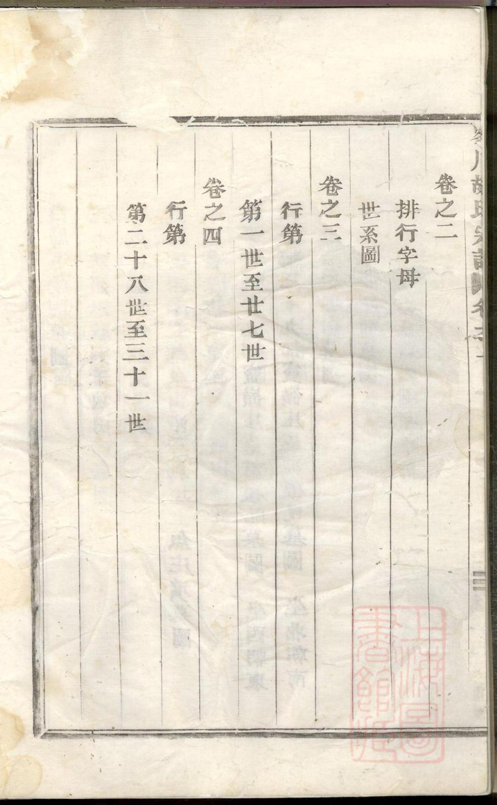 _峰川胡氏重修宗谱_