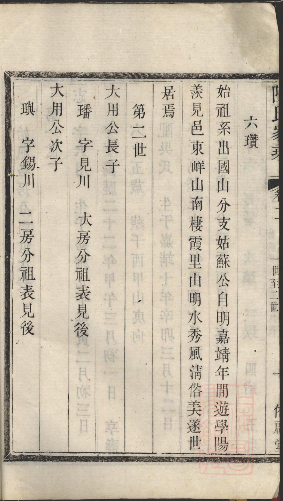 _栖霞里陈氏家乘_