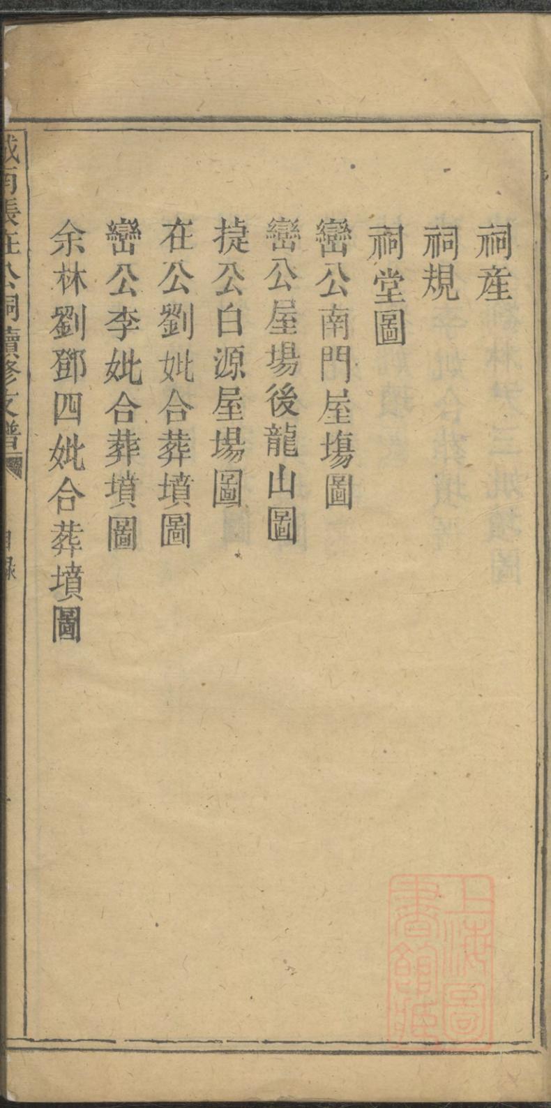 _城南张在公祠续修支谱_