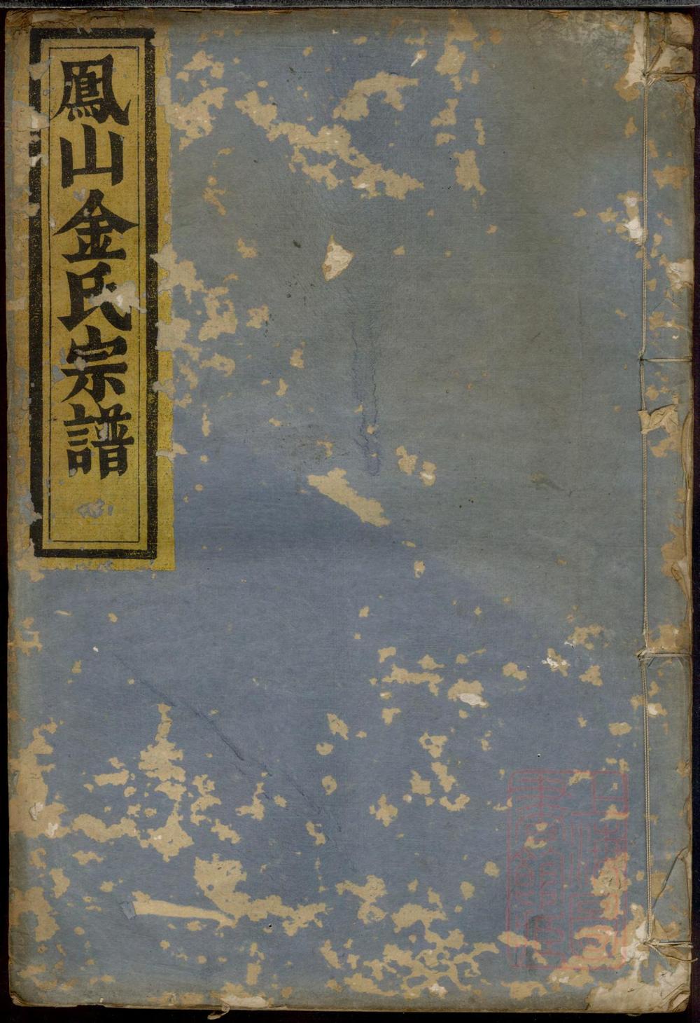 _凤山金山宗谱_