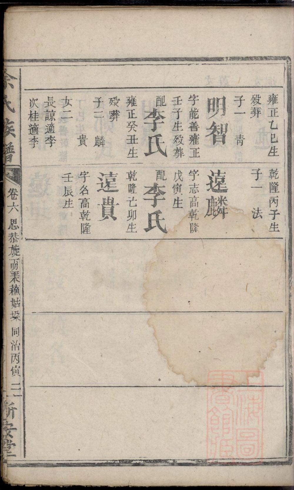 _碧潭余氏族谱_