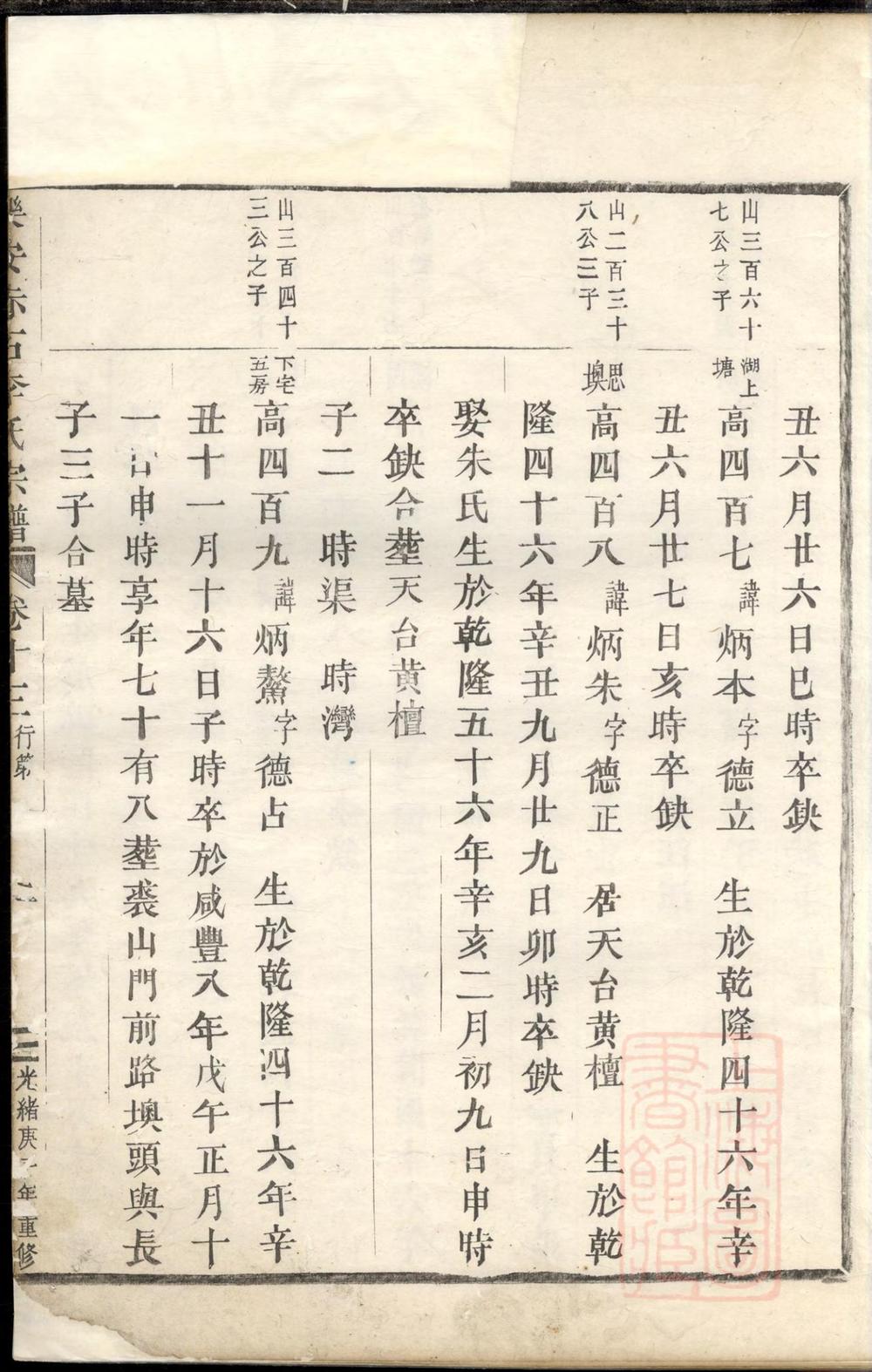 _乐安赤石李氏宗谱_