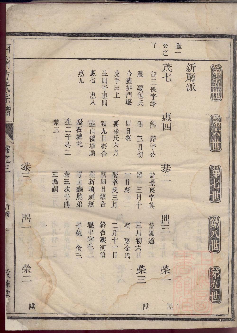 _河南方氏宗谱_