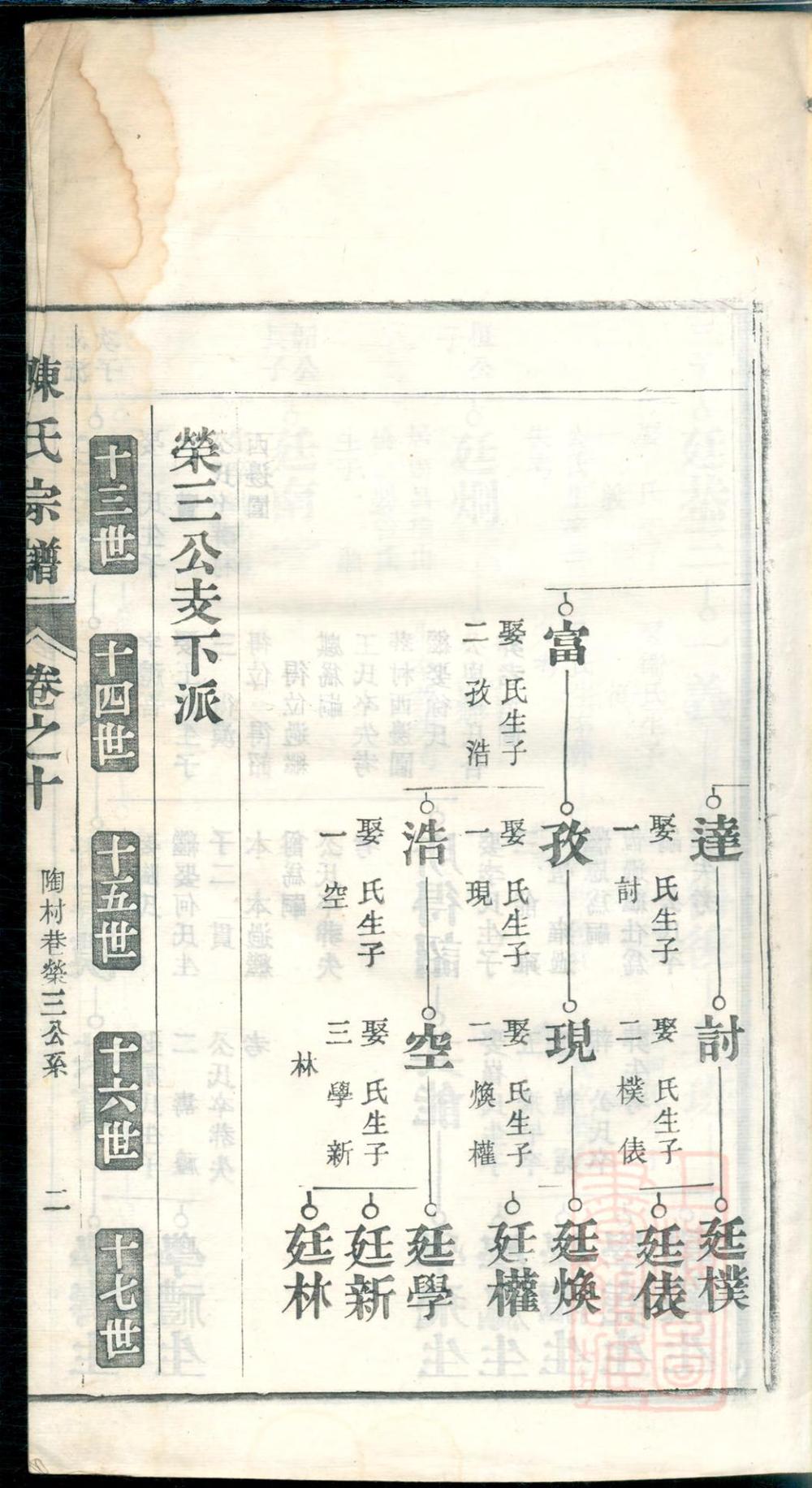 _春谷陈氏宗谱_