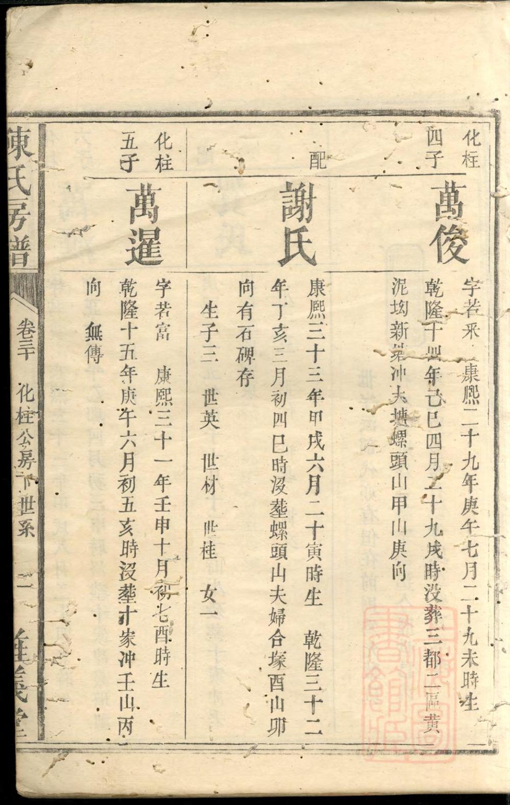 _陈氏续修房谱_