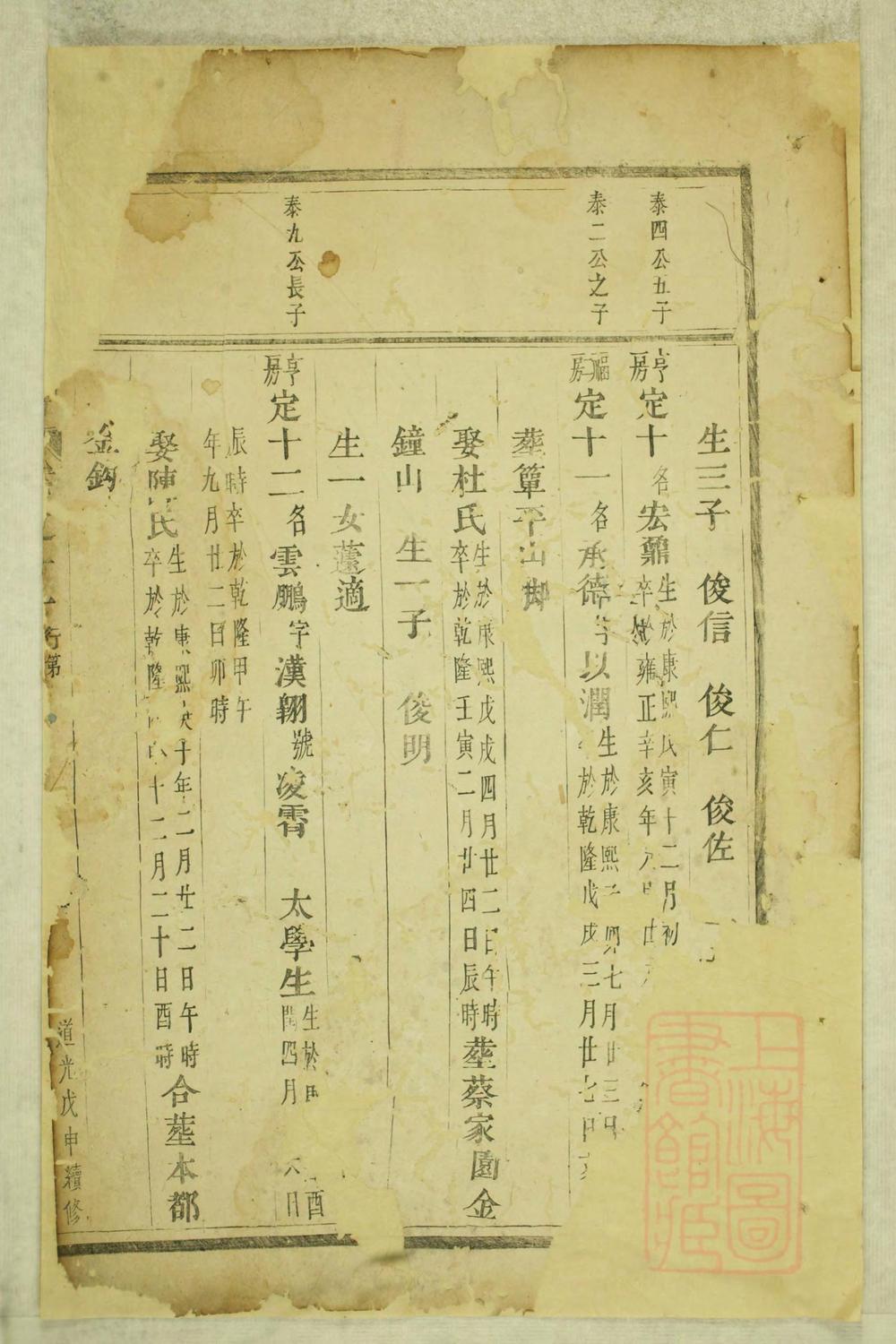 _鹿峰蔡氏宗谱_