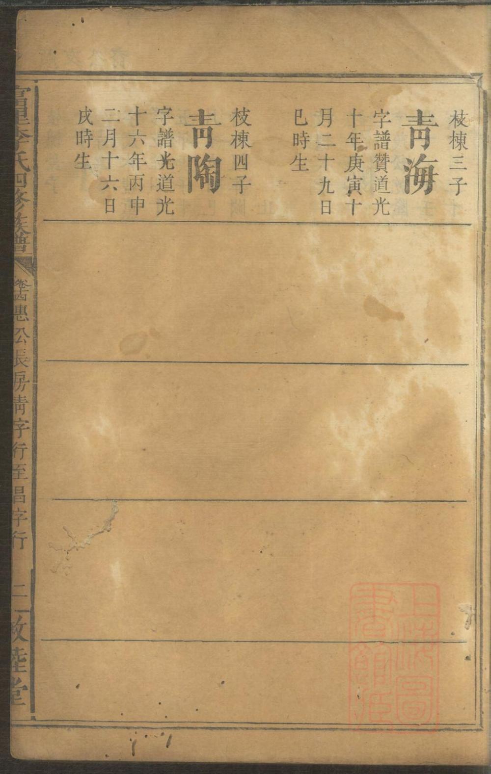 _富里李氏四修族谱_