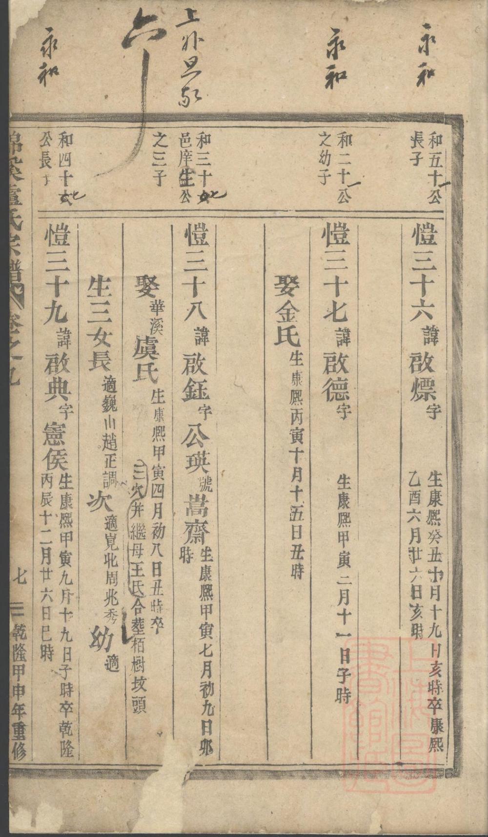 _锦溪卢氏宗谱_