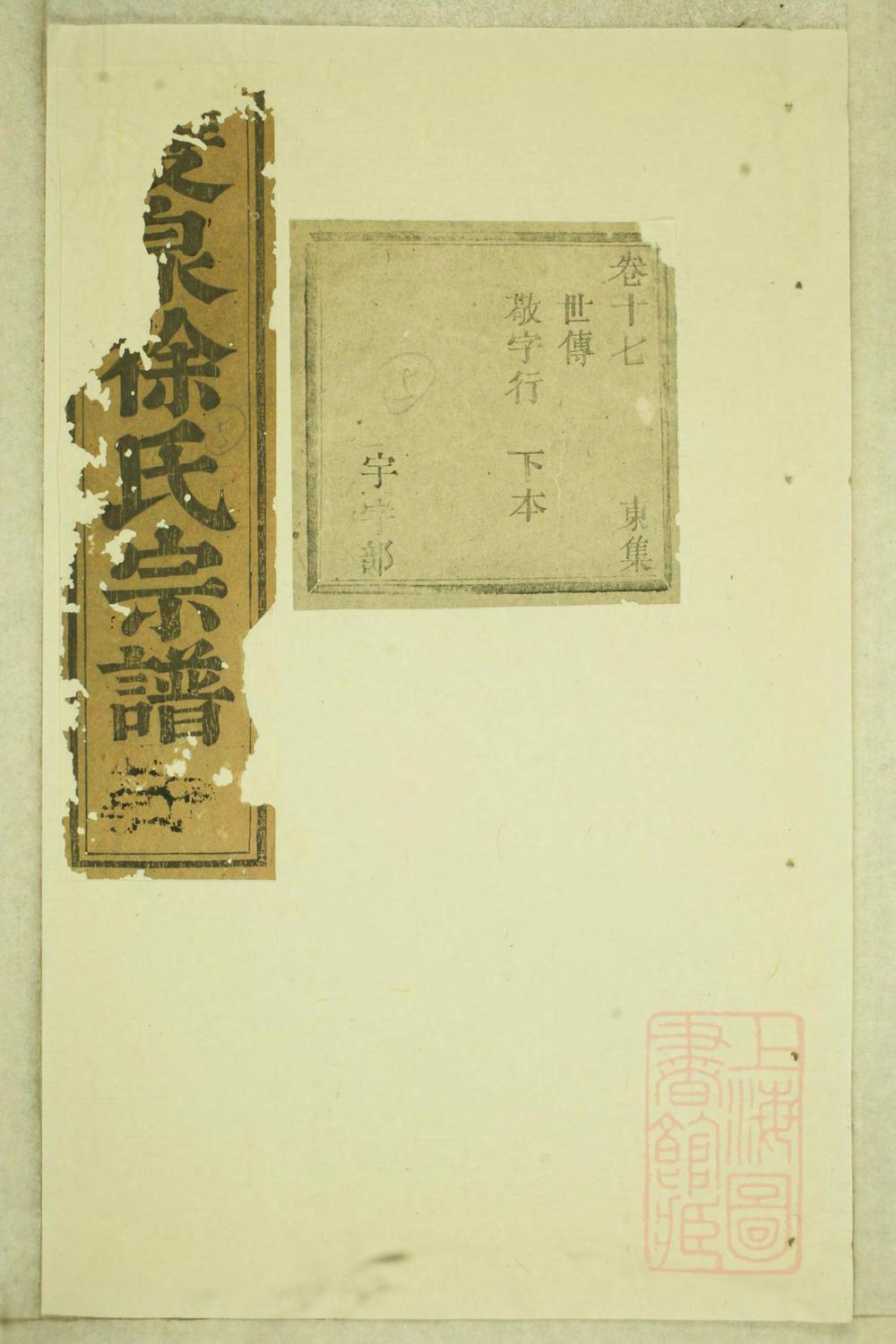 _东阳双泉徐氏宗谱_