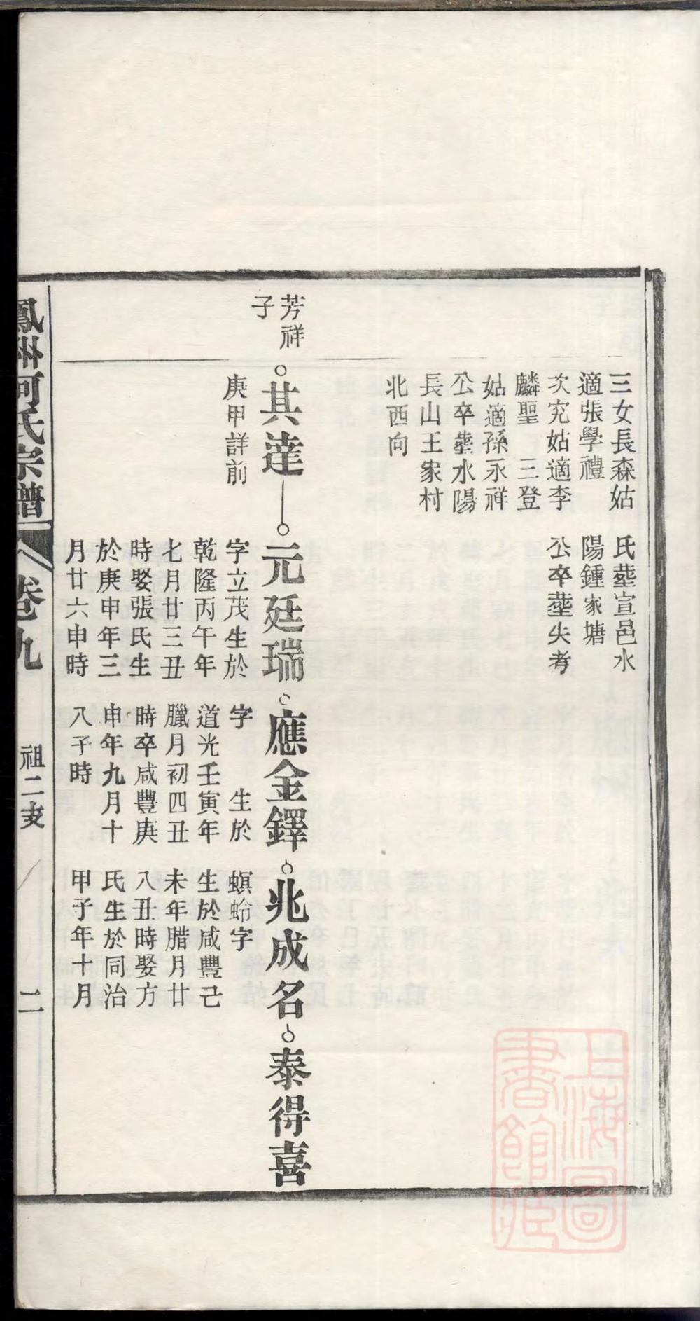 _凤洲何氏宗谱_