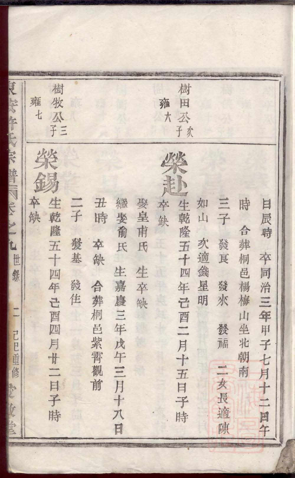 _东安许氏宗谱_