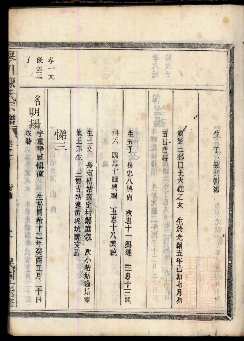 _须江举川陈氏宗谱_