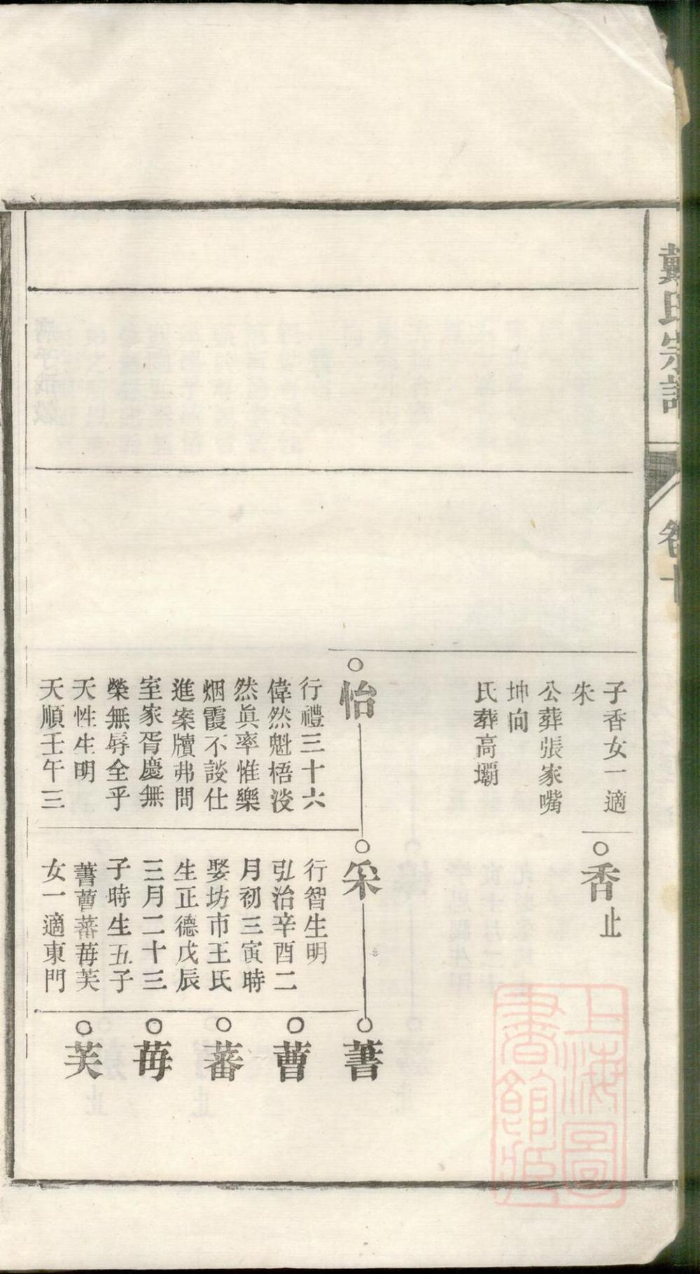 _蒋溪戴氏宗谱_